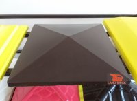 Крышка на столб забора "Европа" коричневая 600х600 мм