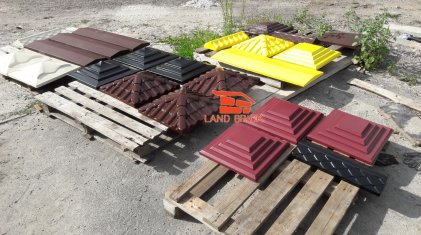 Крышки на забор LAND BRICK
