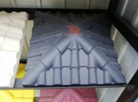 Крышка на столб забора "Черепица" графит 340х340 мм